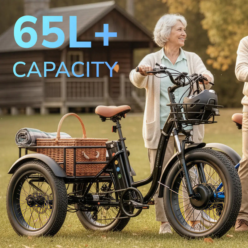 65L+ Front and Rear Storage Baskets