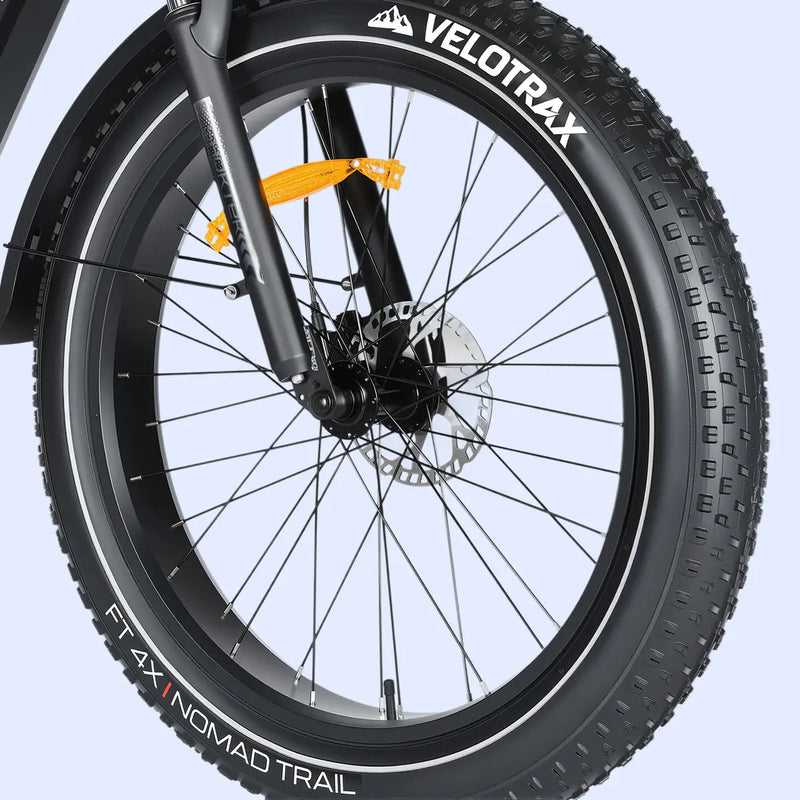 All-Terrain Fat Tires with Reflective Sidewalls