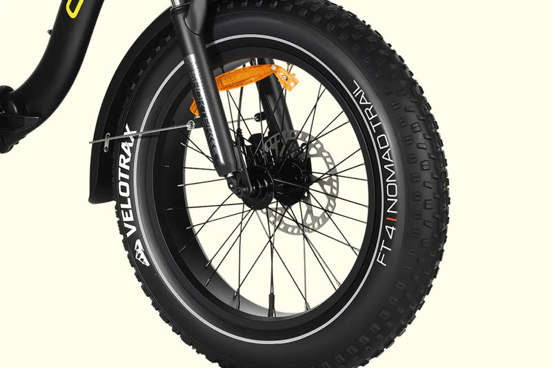 All-Terrain Fat Tires with Reflective Sidewalls
