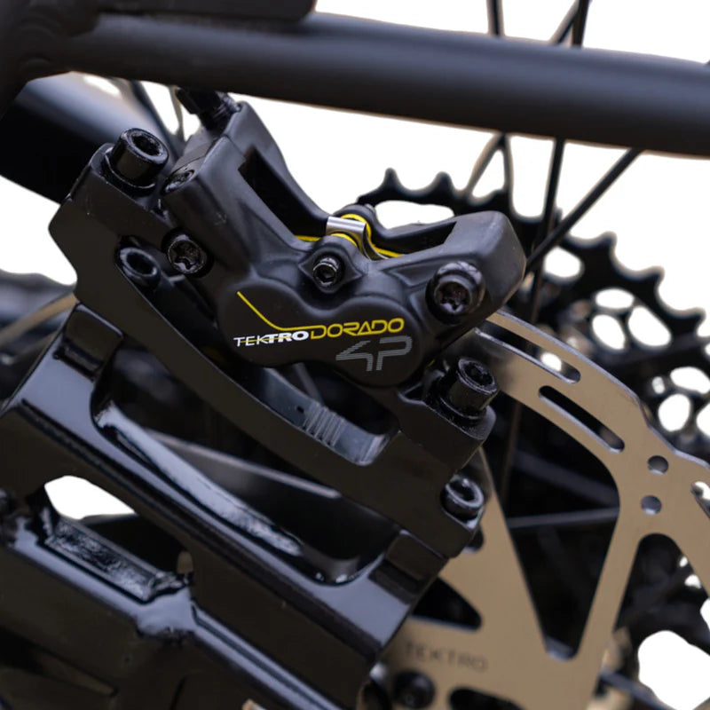 Quad-Piston Hydraulic Brakes