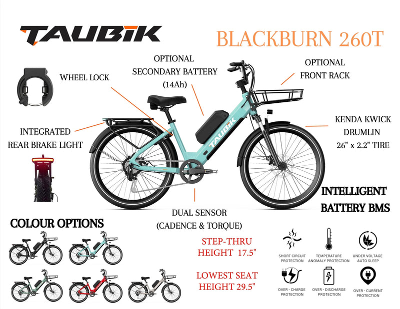 Taubik Blackburn 260T - Dual Battery Electric Bike