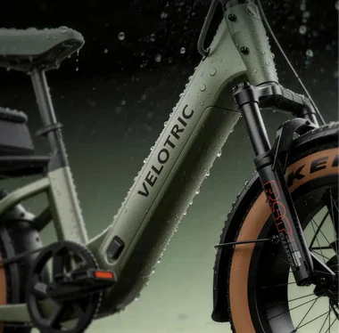 IPX6-Rated Whole Bike IPX7-Rated Battery